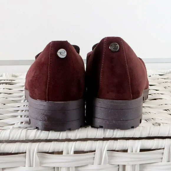 Easy Spirit Brown Suede Leather Lug Sole Low Heel Loafers Slip-on Orthotic Shoes - Picture 6 of 16